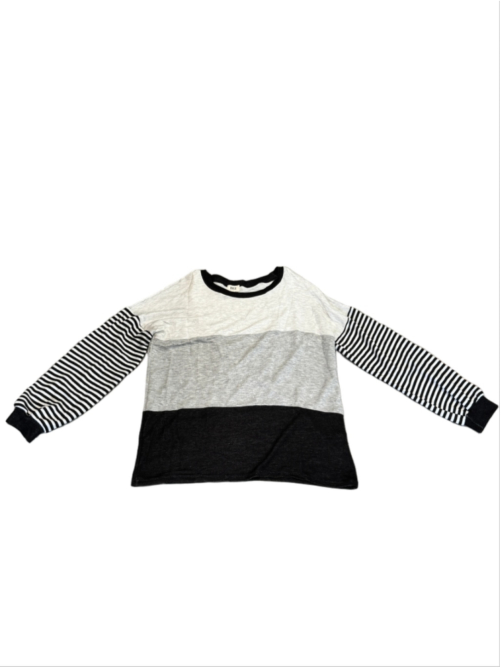 BKE Color Block Crewneck Lightweight Long Sleeve